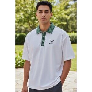 Straight Down Nelson Polo Men’s Shirt Size M Champions Golf Club Sports